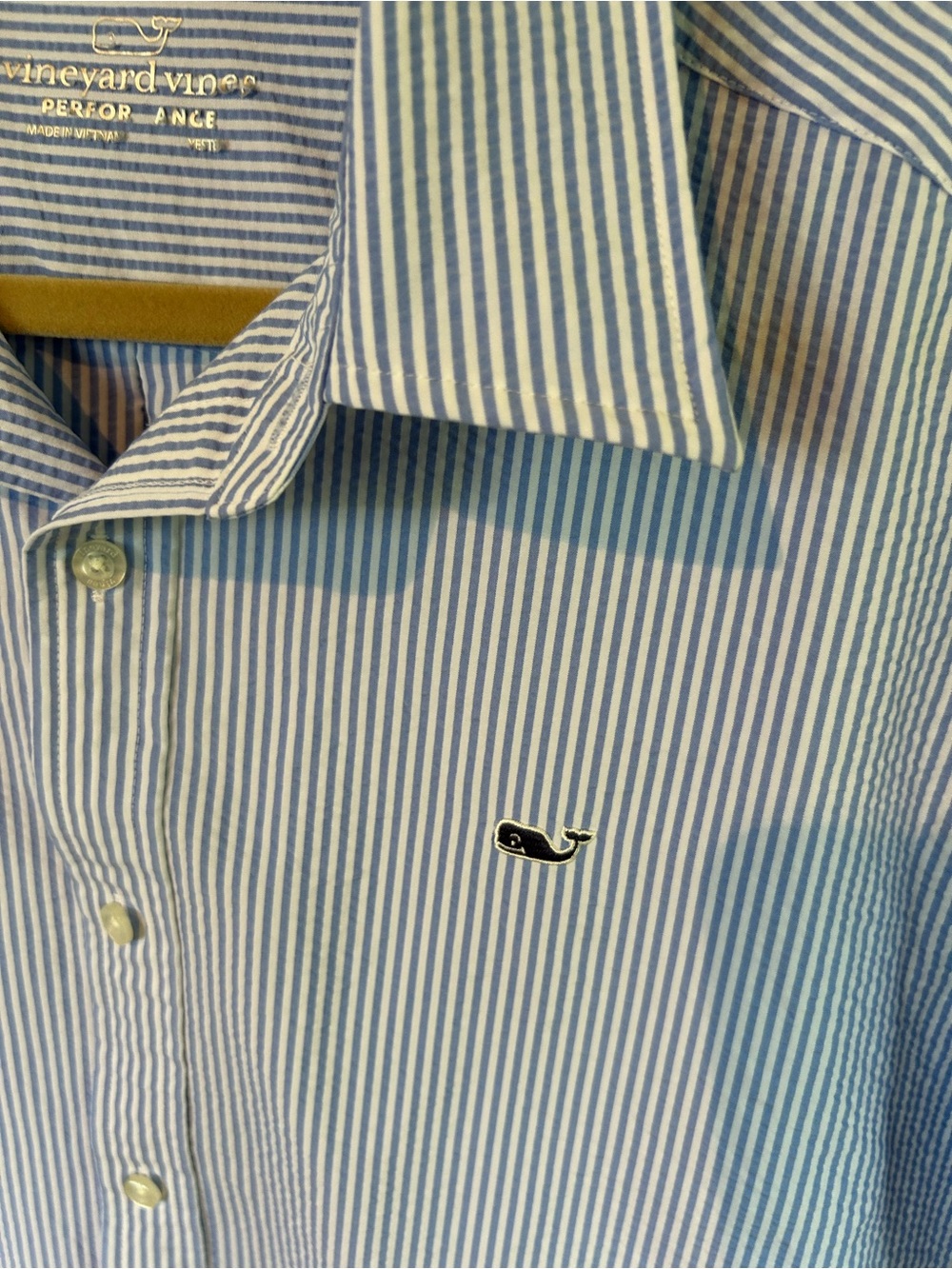 Vineyard Vines Men's Short Sleeve Seersucker Button Down XL - Picture 4 of 8